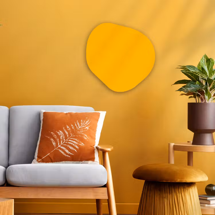 Organisch schilderij - Forex - Vivid - Amber - Geel — 3