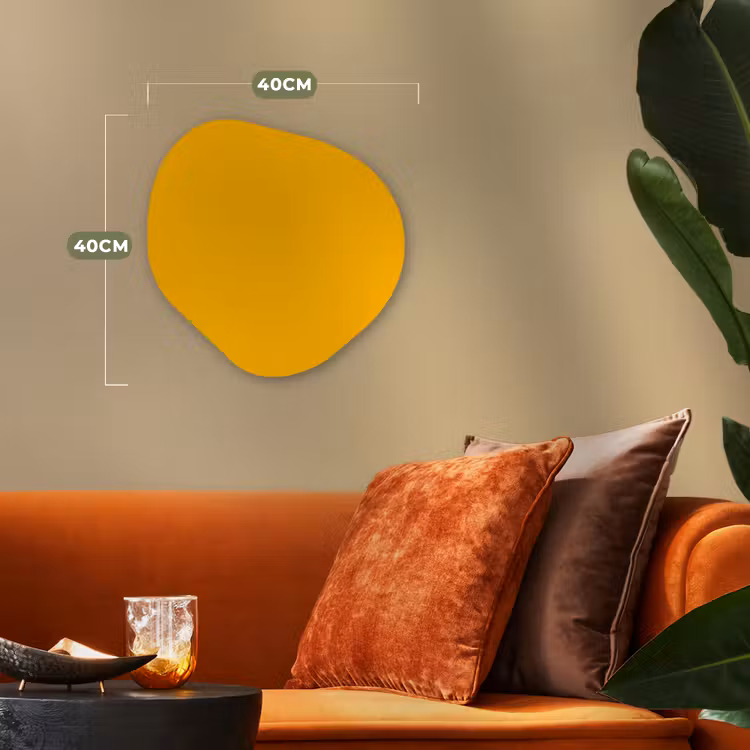 Organisch schilderij - Forex - Vivid - Amber - Geel — 4