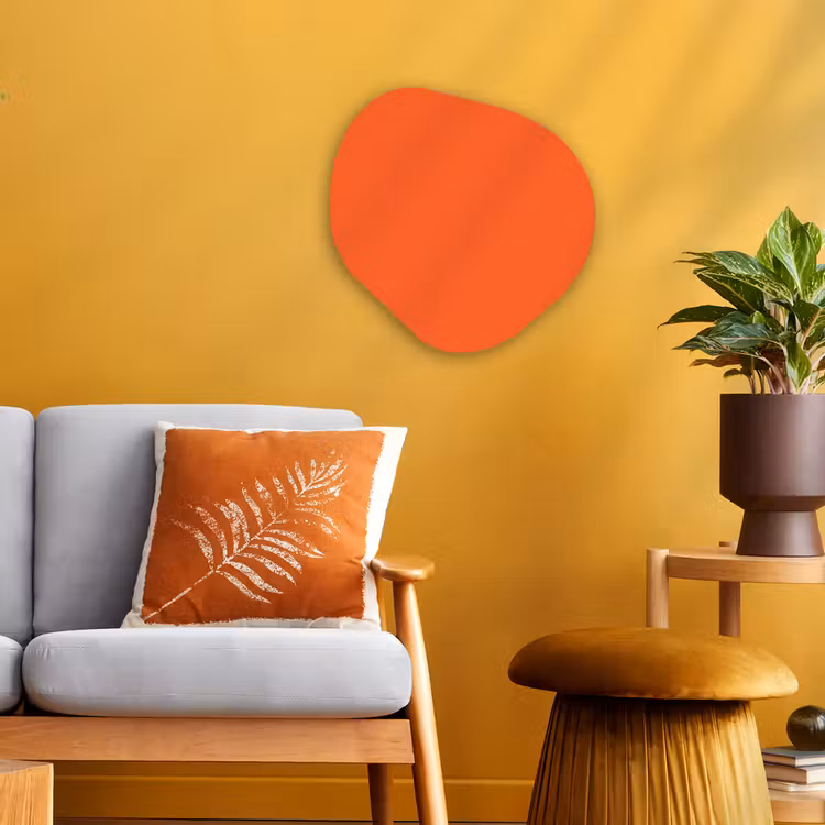 Organisch schilderij - Forex - Vivid - Amber - Oranje — 3