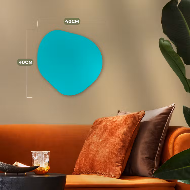 Organisch schilderij - Forex - Vivid - Aquamarine - Turkoois — 4