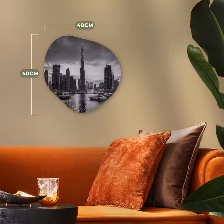 Organisch schilderij - Forex - Stad - Skyline - Architectuur - Avond - Zwart-wit — 4