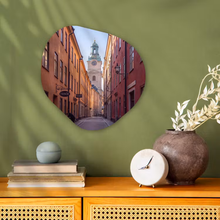 Organisch schilderij - Forex - Straat - Klokkentoren - Stad - Architectuur - Historisch — 2
