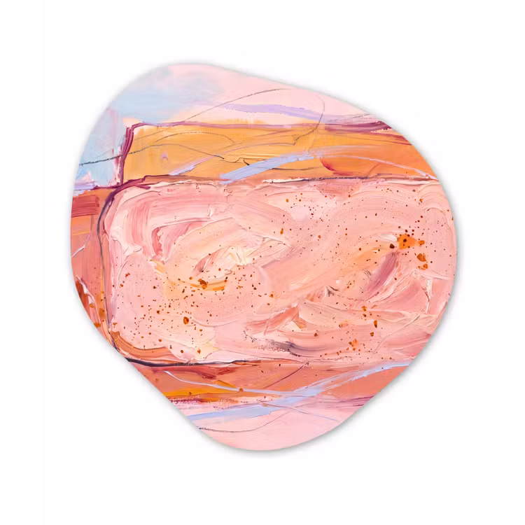 Organische vorm aluminium - Abstract - Vormen - Modern - Roze — 1