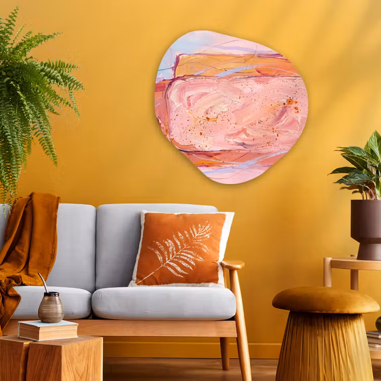 Organische vorm aluminium - Abstract - Vormen - Modern - Roze — 3