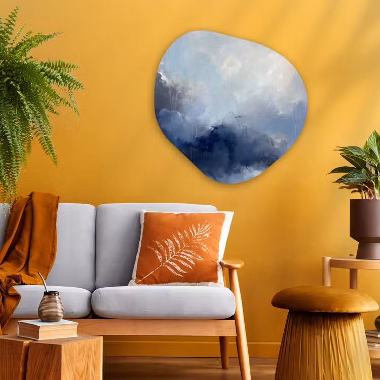 Organische vorm aluminium - Abstract - Wolken - Modern - Blauw - Kunst — 3
