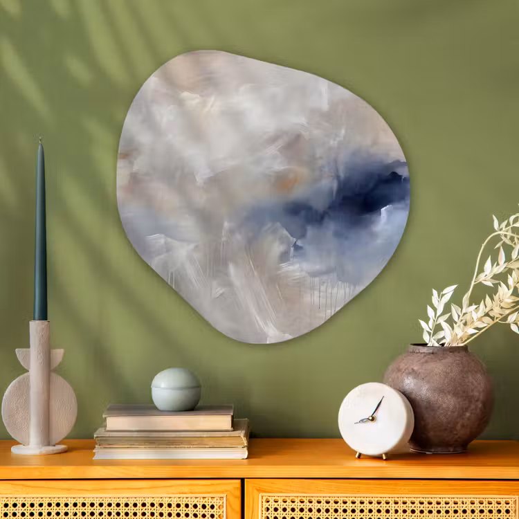 Organische vorm aluminium - Abstract - Wolken - Sfeer - Modern - Beige — 2