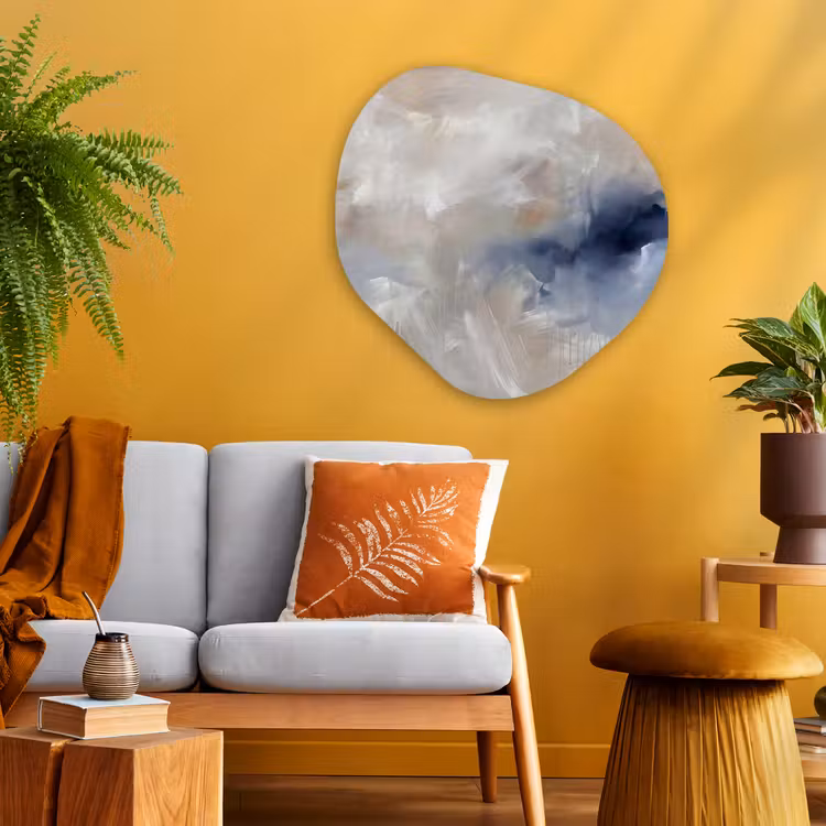 Organische vorm aluminium - Abstract - Wolken - Sfeer - Modern - Beige — 3
