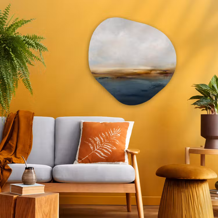 Organische vorm aluminium - Abstract - Horizon - Water - Modern - Beige — 3