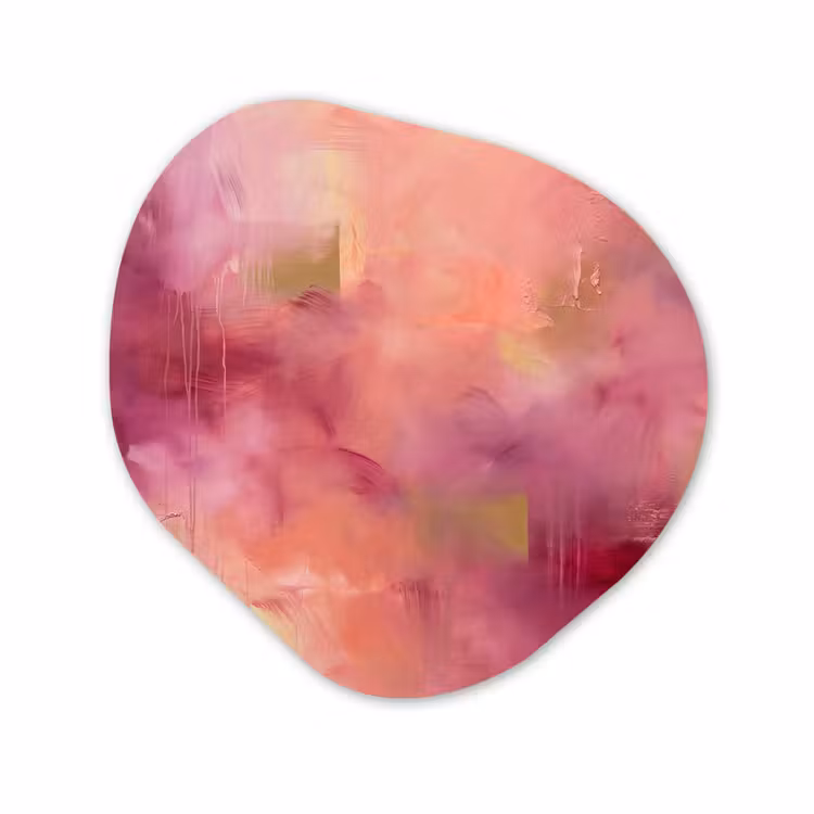 Organische vorm aluminium - Abstract - Kleuren - Modern - Roze - Paars — 1