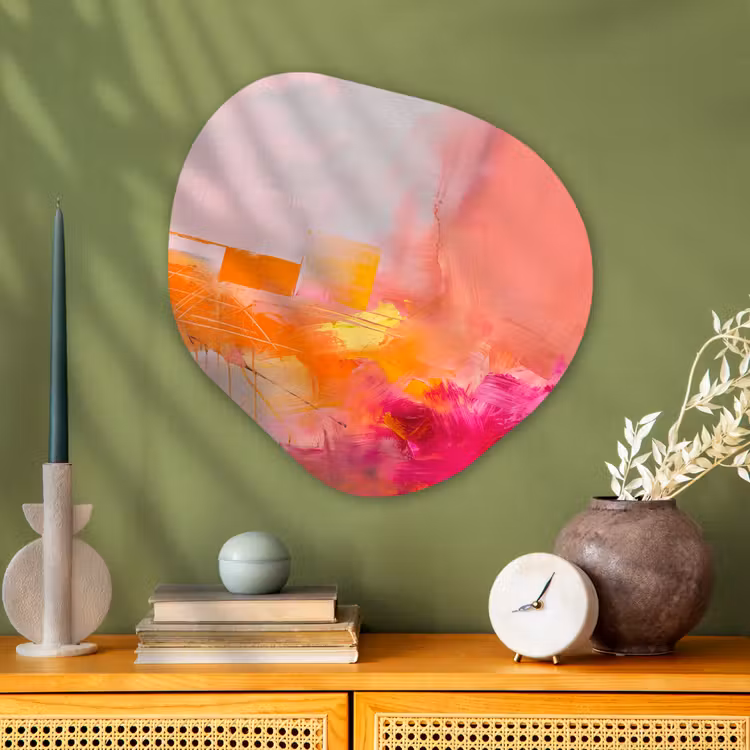 Organische vorm aluminium - Abstract - Kleurrijk - Modern - Roze — 2