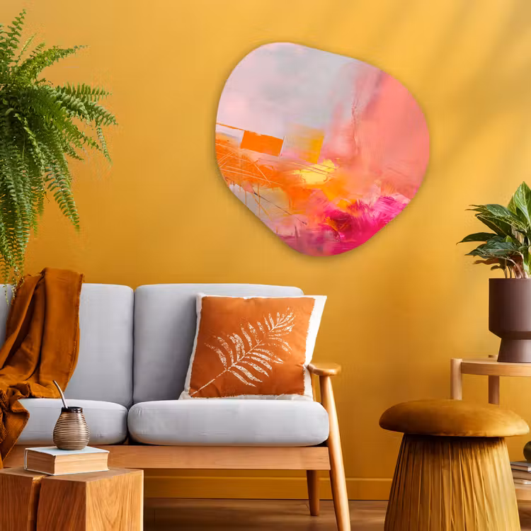 Organische vorm aluminium - Abstract - Kleurrijk - Modern - Roze — 3