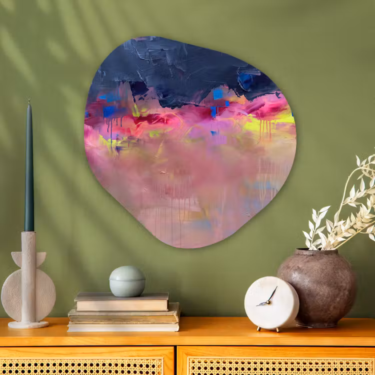 Organische vorm aluminium - Abstract - Textuur - Kleuren - Modern - Roze — 2