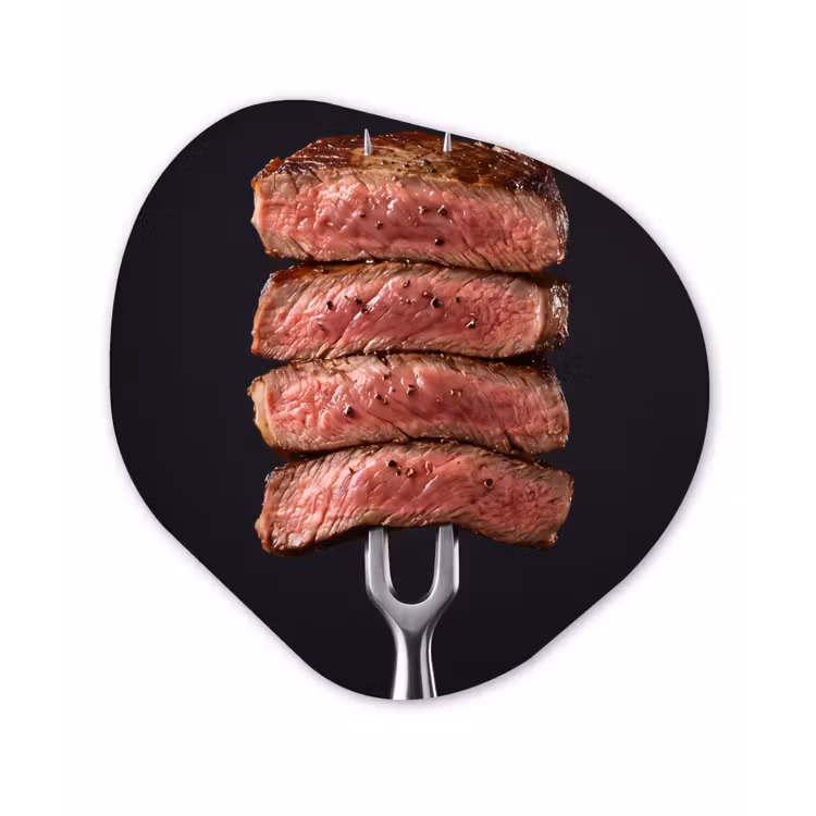 Organische vorm aluminium - Eten - Rosé - Vork — 1