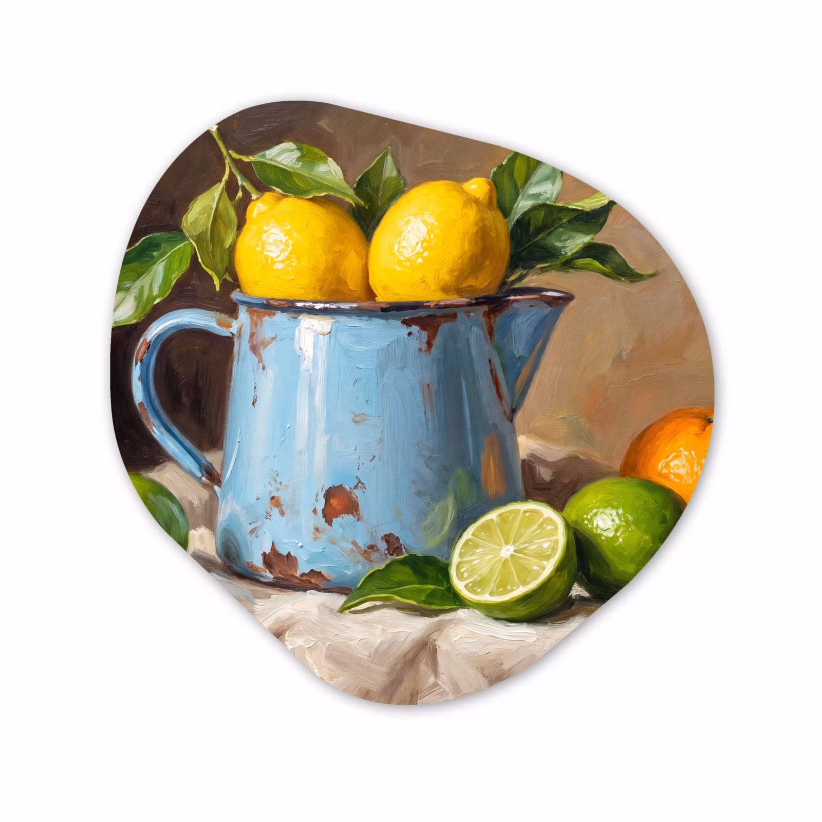 Organisch schilderij - Glas - Eten - Stilleven - Klassiek — 1