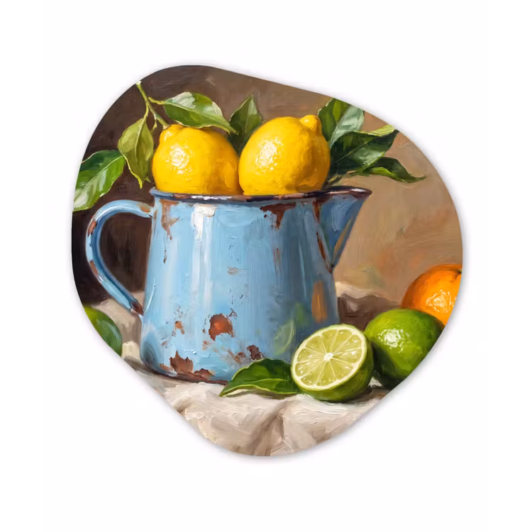Organisch schilderij - Glas - Eten - Stilleven - Klassiek — 1