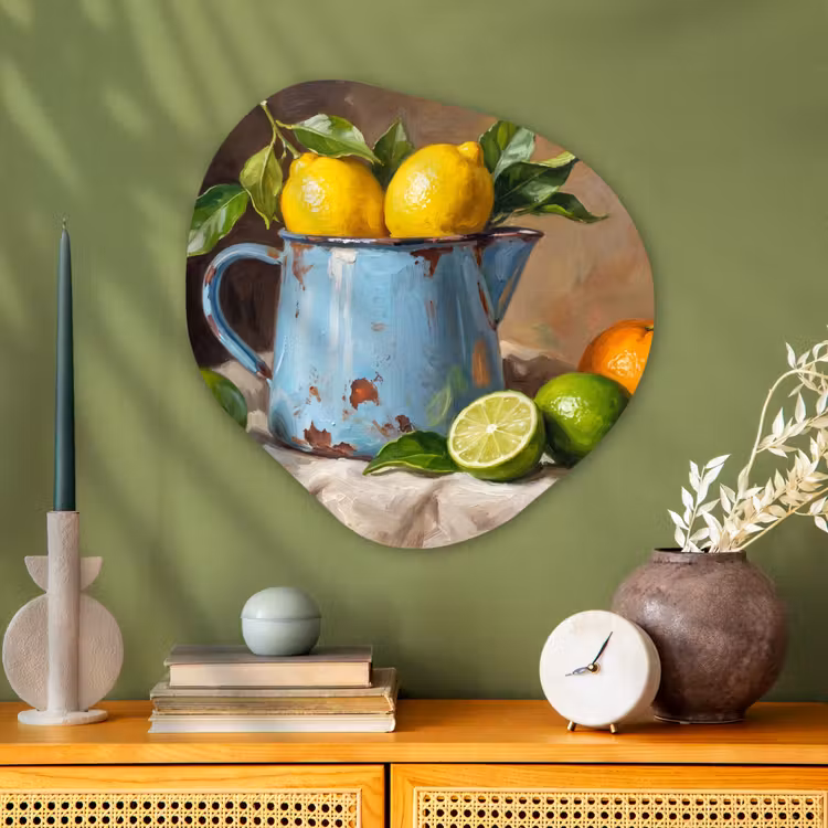 Organisch schilderij - Glas - Eten - Stilleven - Klassiek — 2