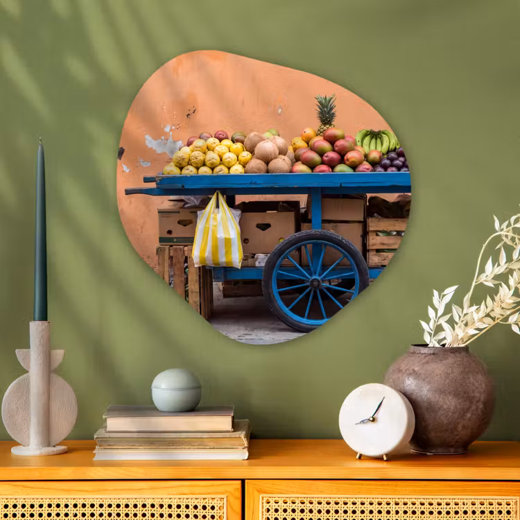 Organische vorm aluminium - Fruit - Kar - Straat — 2