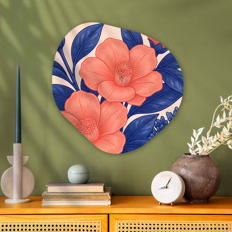 Organisch schilderij - Glas - Bloemen - Bladeren - Botanisch — 2