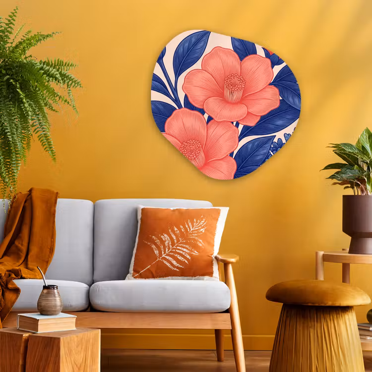 Organisch schilderij - Glas - Bloemen - Bladeren - Botanisch — 3
