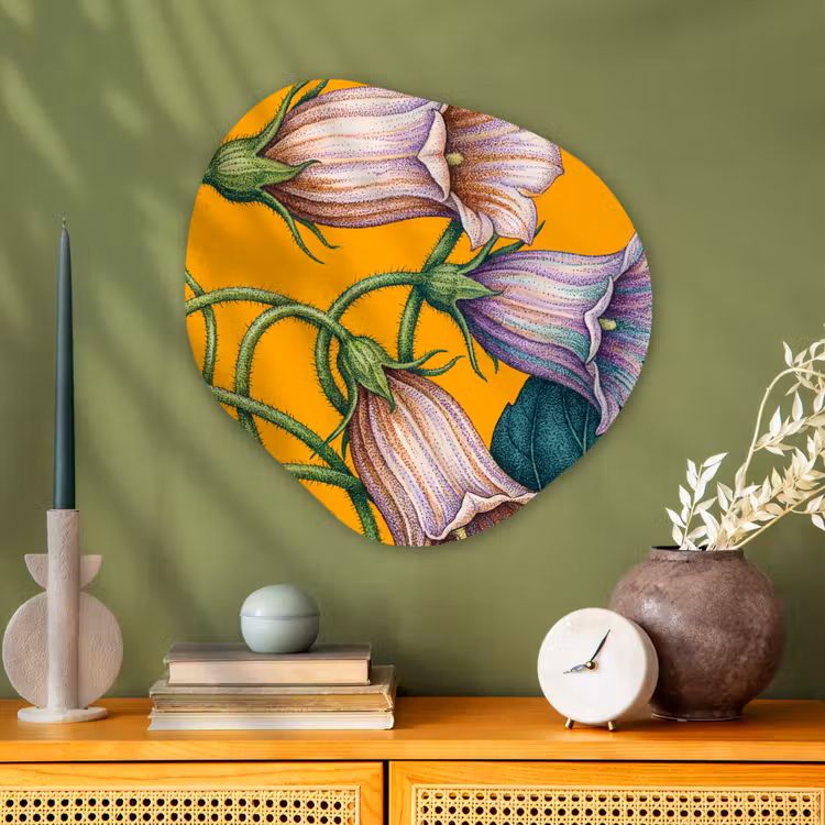 Organische vorm aluminium - Bloemen - Botanisch - Geel — 2