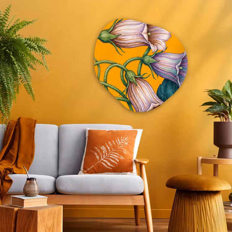 Organische vorm aluminium - Bloemen - Botanisch - Geel — 3
