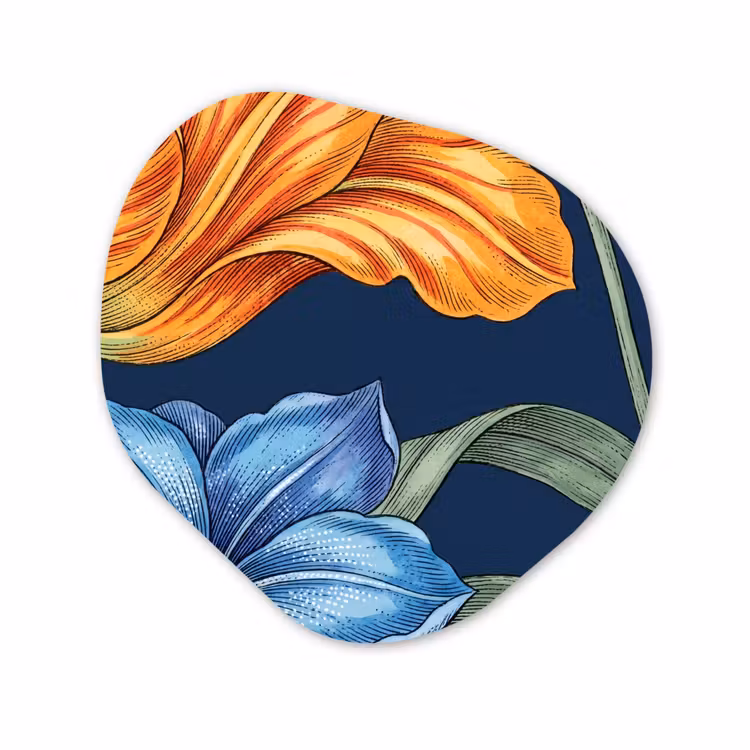 Organische vorm aluminium - Bloemen - Botanisch - Patroon — 1