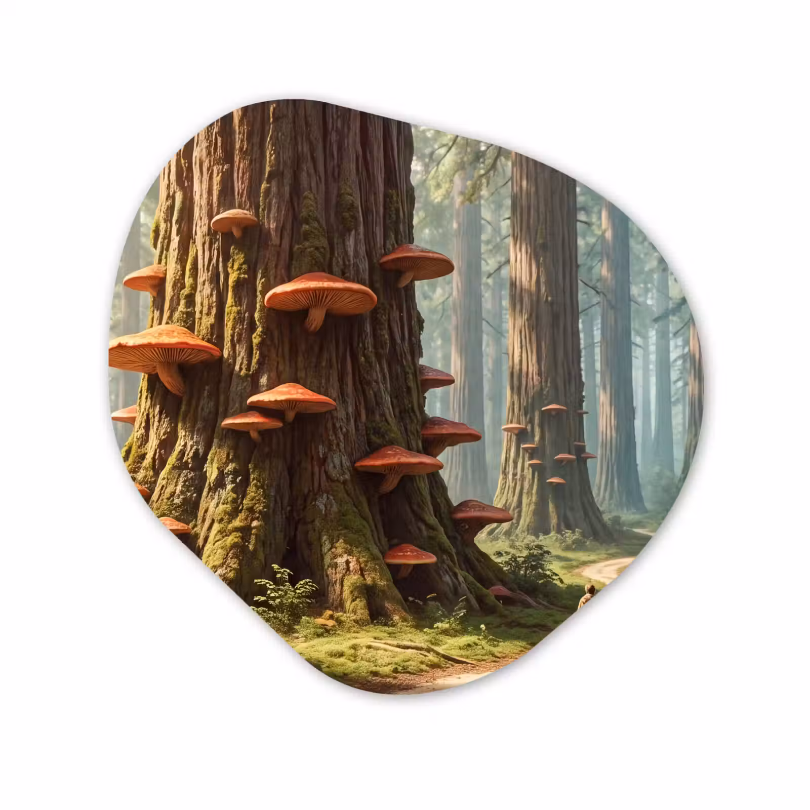 Organische vorm aluminium - Bos - Bomen - Natuur — 1