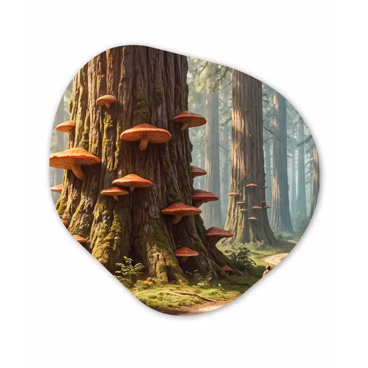 Organische vorm aluminium - Bos - Bomen - Natuur — 1