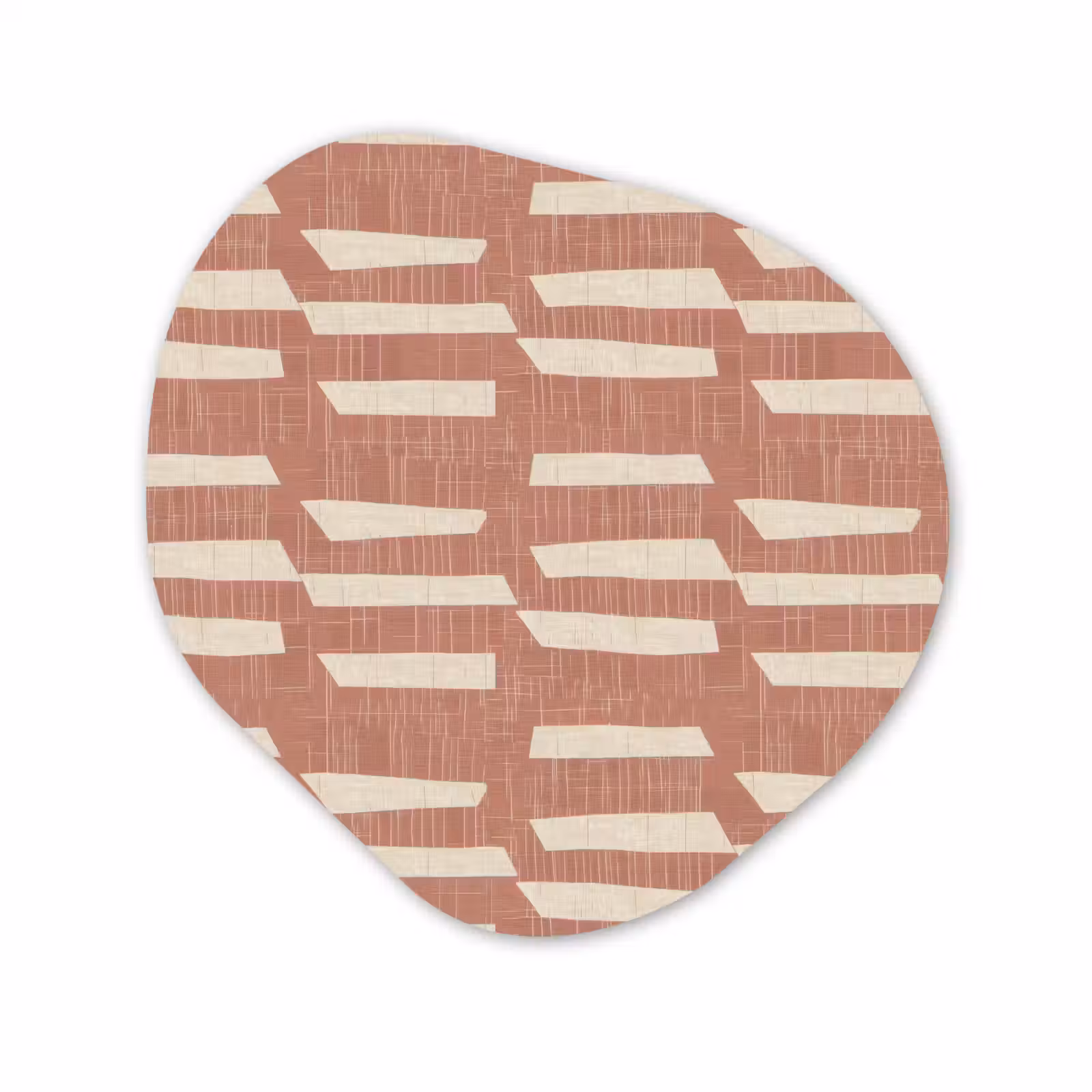 Organisch schilderij - Glas - Terracotta - Abstract - Textuur - Patroon — 1