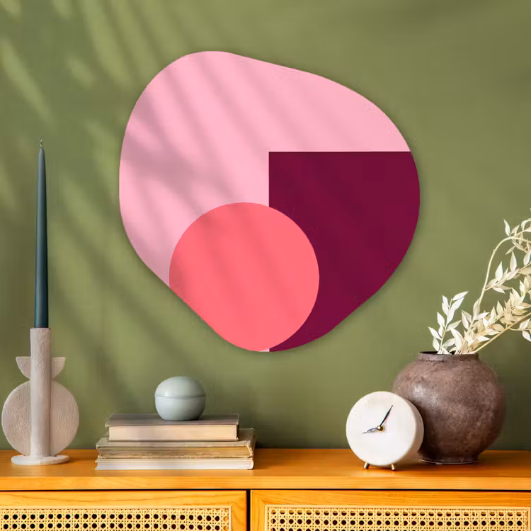Organische vorm aluminium - Abstract - Vormen - Roze - Modern - Design — 2
