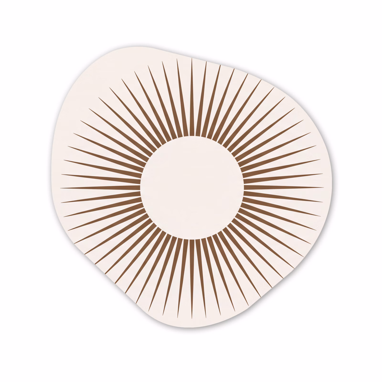 Organische vorm aluminium - Abstract - Zon - Symbool - Modern - Beige — 1