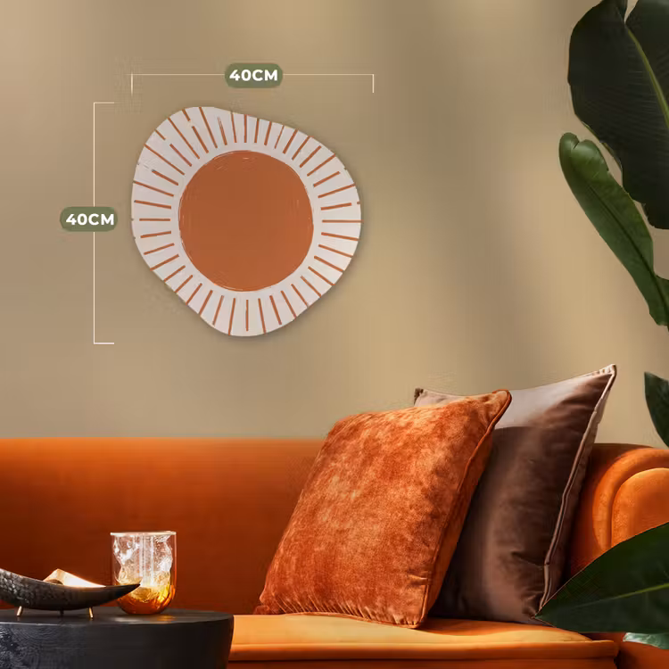 Organisch schilderij - Forex - Zon - Stralen - Abstract - Terracotta - Modern — 4