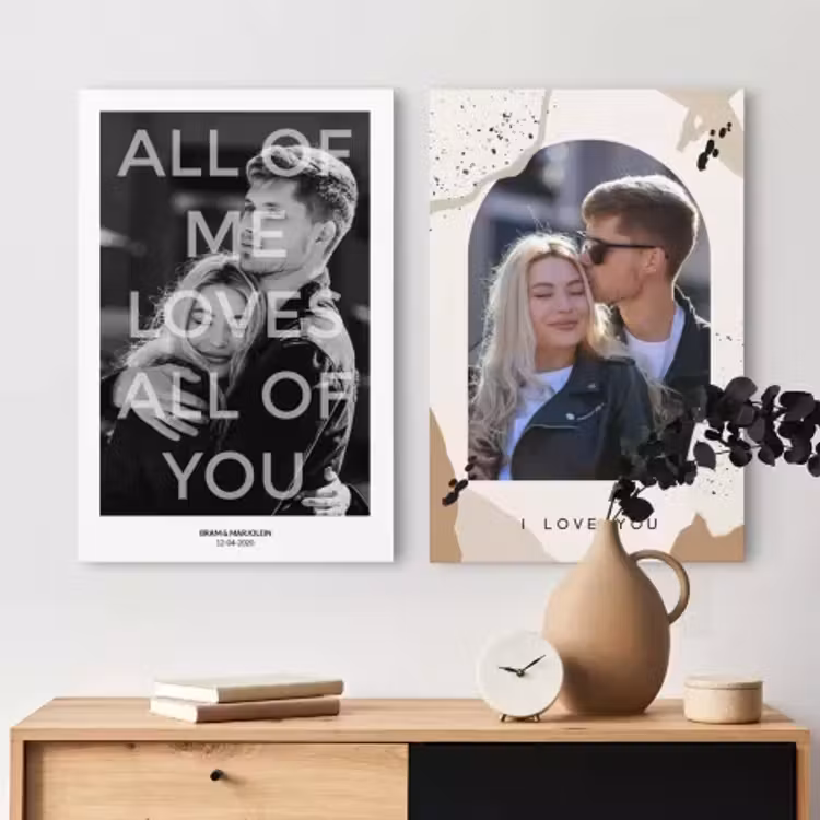 Foto op canvas met tekst — 2