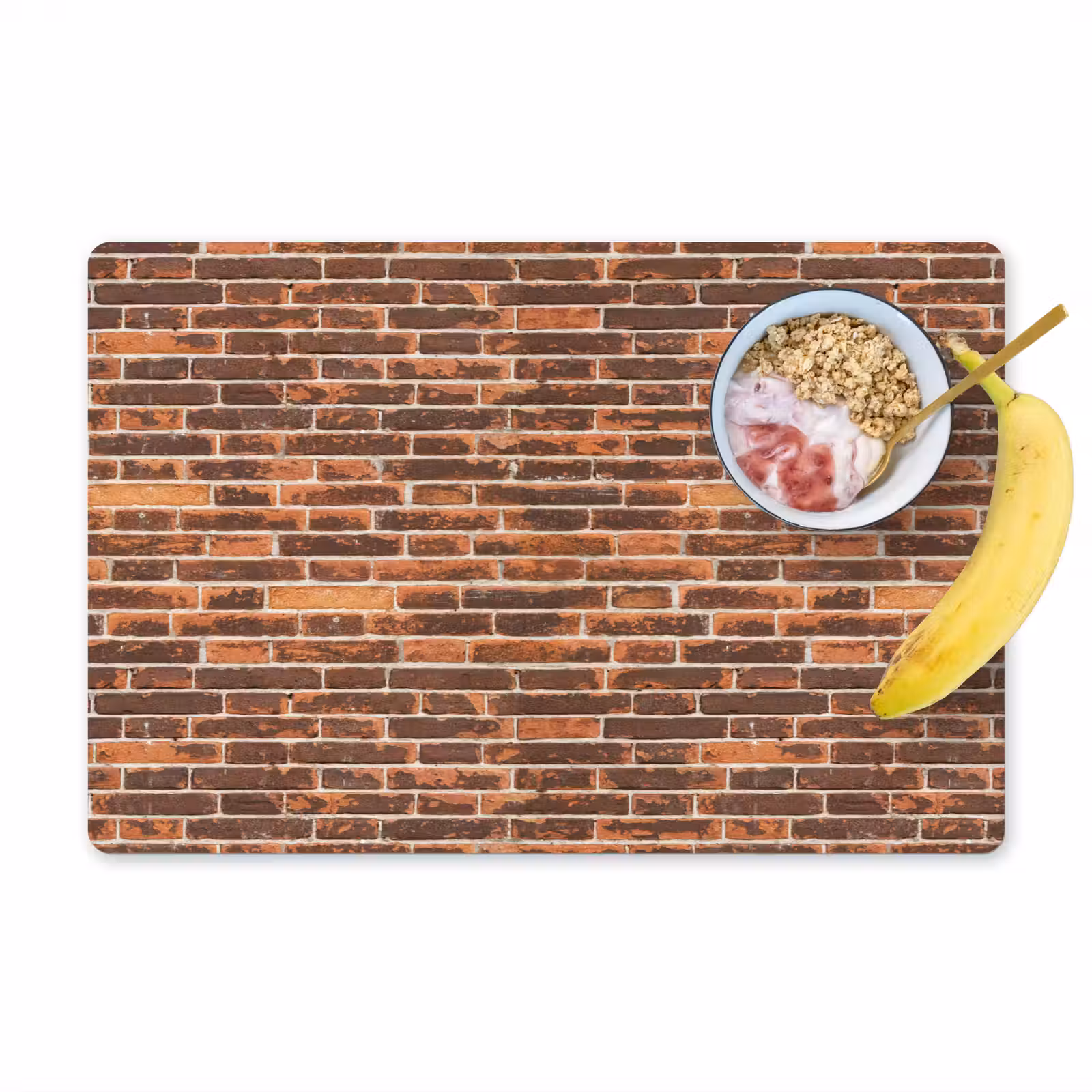 Placemat - 6 stuks - Bakstenen - Oud - Muur - Verkleuring — 1