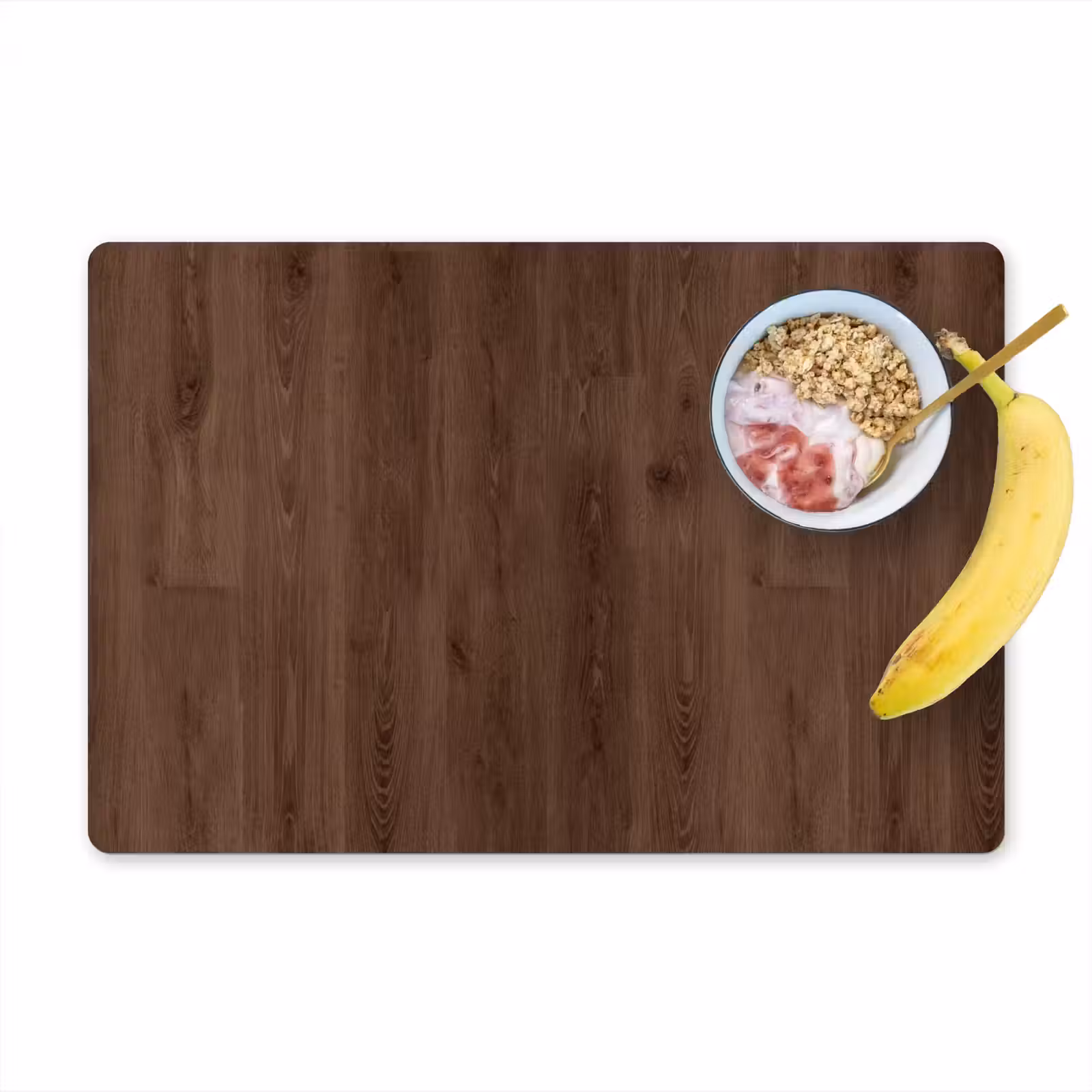 Placemat - 6 stuks - Bruin - Patronen - Hout — 1