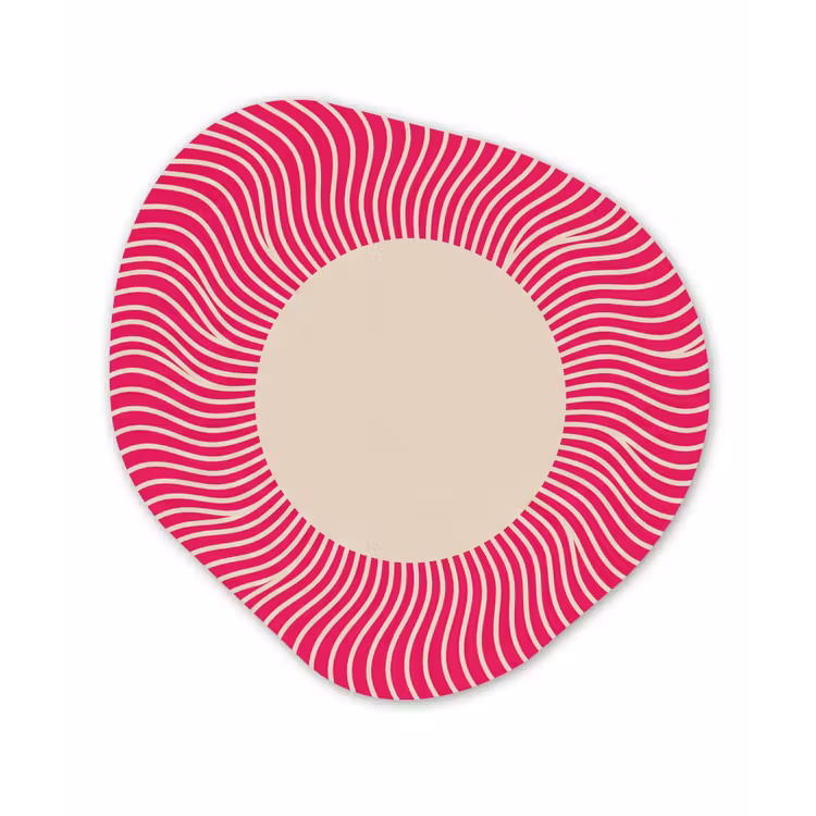Organisch schilderij - Glas - Abstract - Patroon - Roze — 1