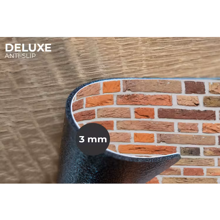Placemat - 6 stuks - Bakstenen - Aardetinten - Muur - Rustiek — 4