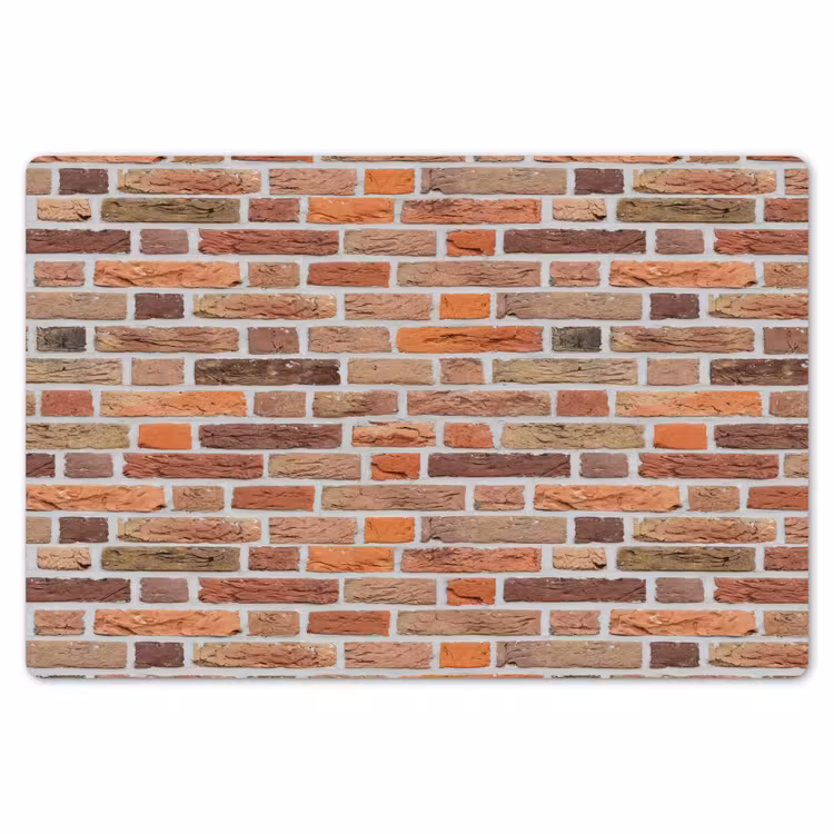 Placemat - 6 stuks - Bakstenen - Aardetinten - Muur - Rustiek — 7