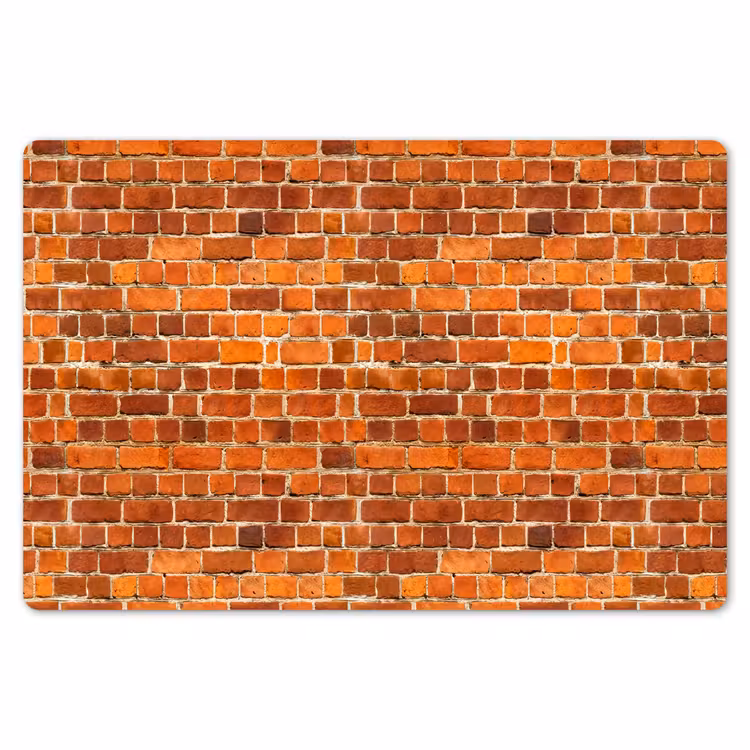 Placemat - 6 stuks - Bakstenen - Muur - Rood — 7