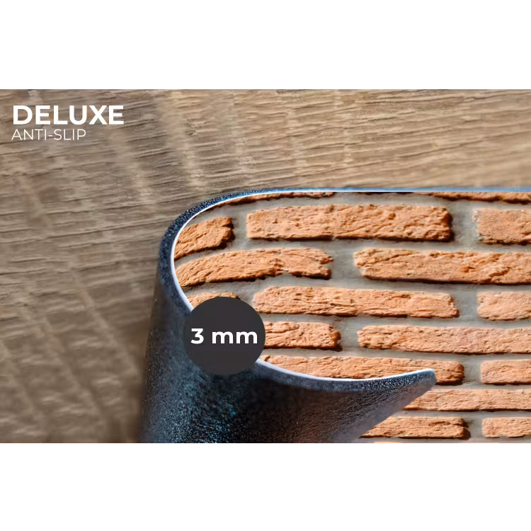 Placemat - 6 stuks - Bakstenen - Rechthoekig - Rood - Muur — 4