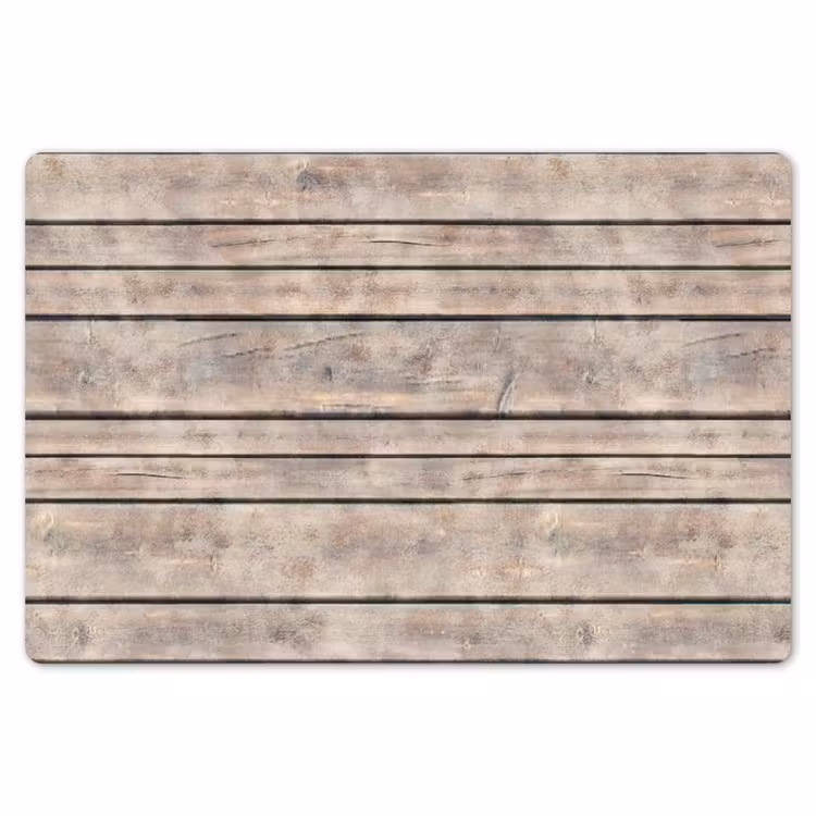 Placemat - 6 stuks - Brocante - Patronen - Hout - Planken — 7