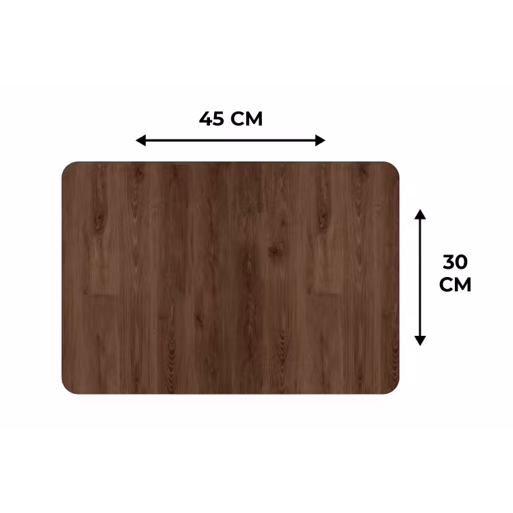 Placemat - 6 stuks - Bruin - Patronen - Hout — 3