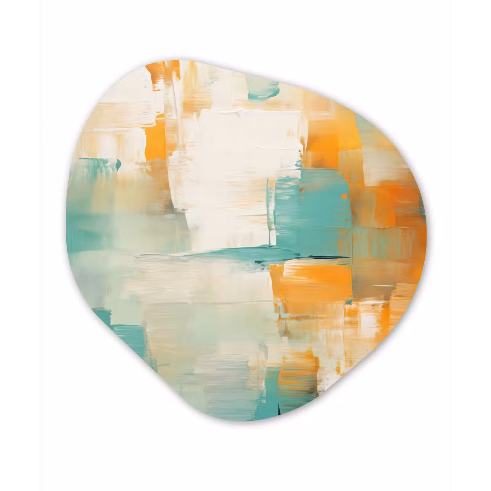 Organisch schilderij - Forex - Kunst - Abstract - Blauw - Wit — 1