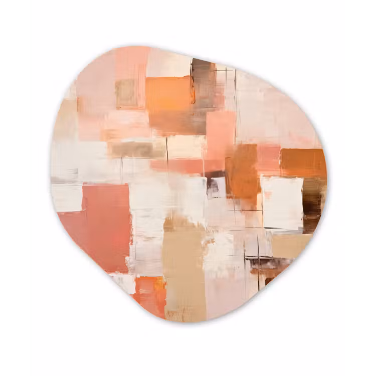 Organisch schilderij - Forex - Kunst - Roze - Abstract — 1