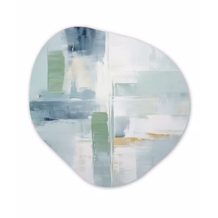 Organisch schilderij - Forex - Verf - Moderne kunst - Abstract - Grijs — 1