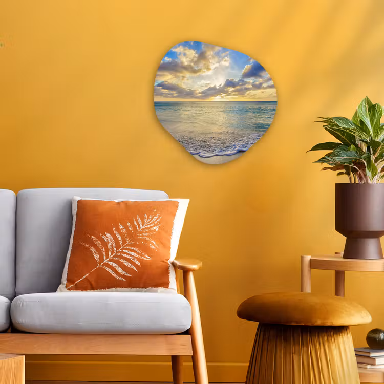 Organisch schilderij - Forex - Zee - Strand - Wolken - Zon — 3
