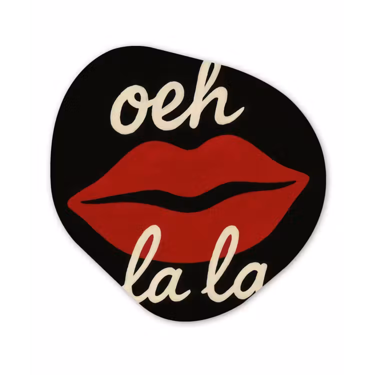 Organisch schilderij - Forex - Lip - Rood - Quote — 1