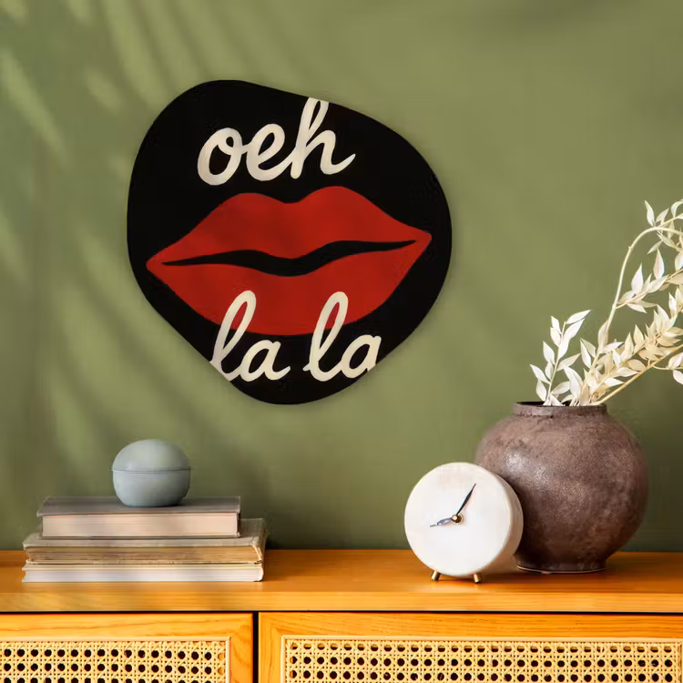 Organisch schilderij - Forex - Lip - Rood - Quote — 2