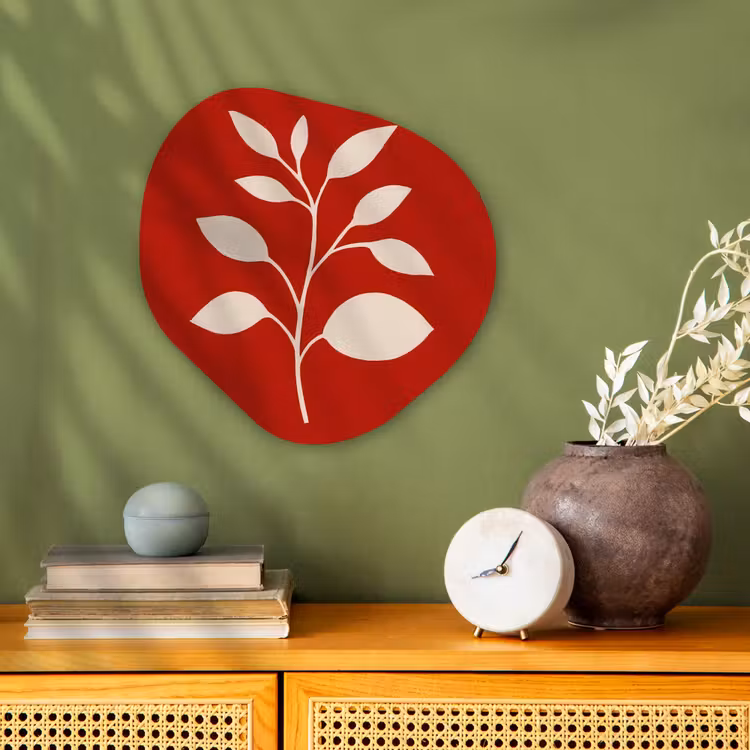 Organisch schilderij - Forex - Silhouet - Bladeren - Tak — 2