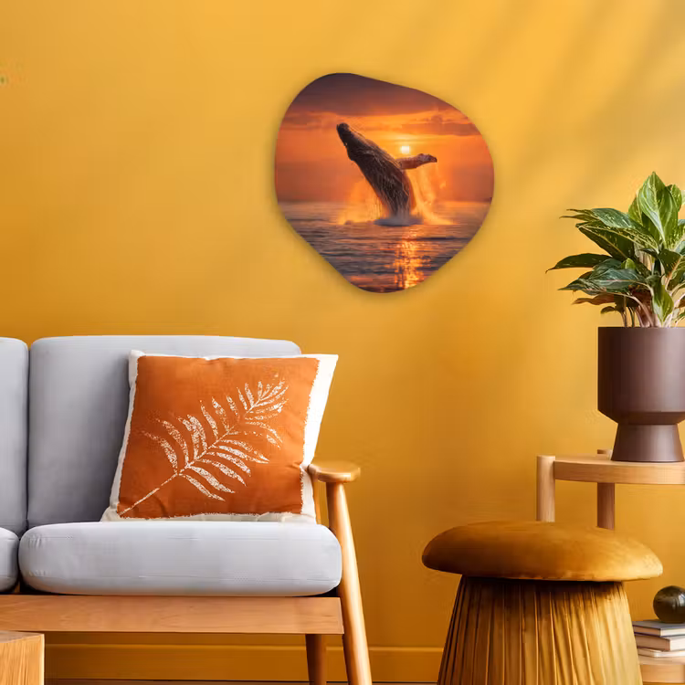 Organisch schilderij - Forex - Walvis - Zon - Zee — 3